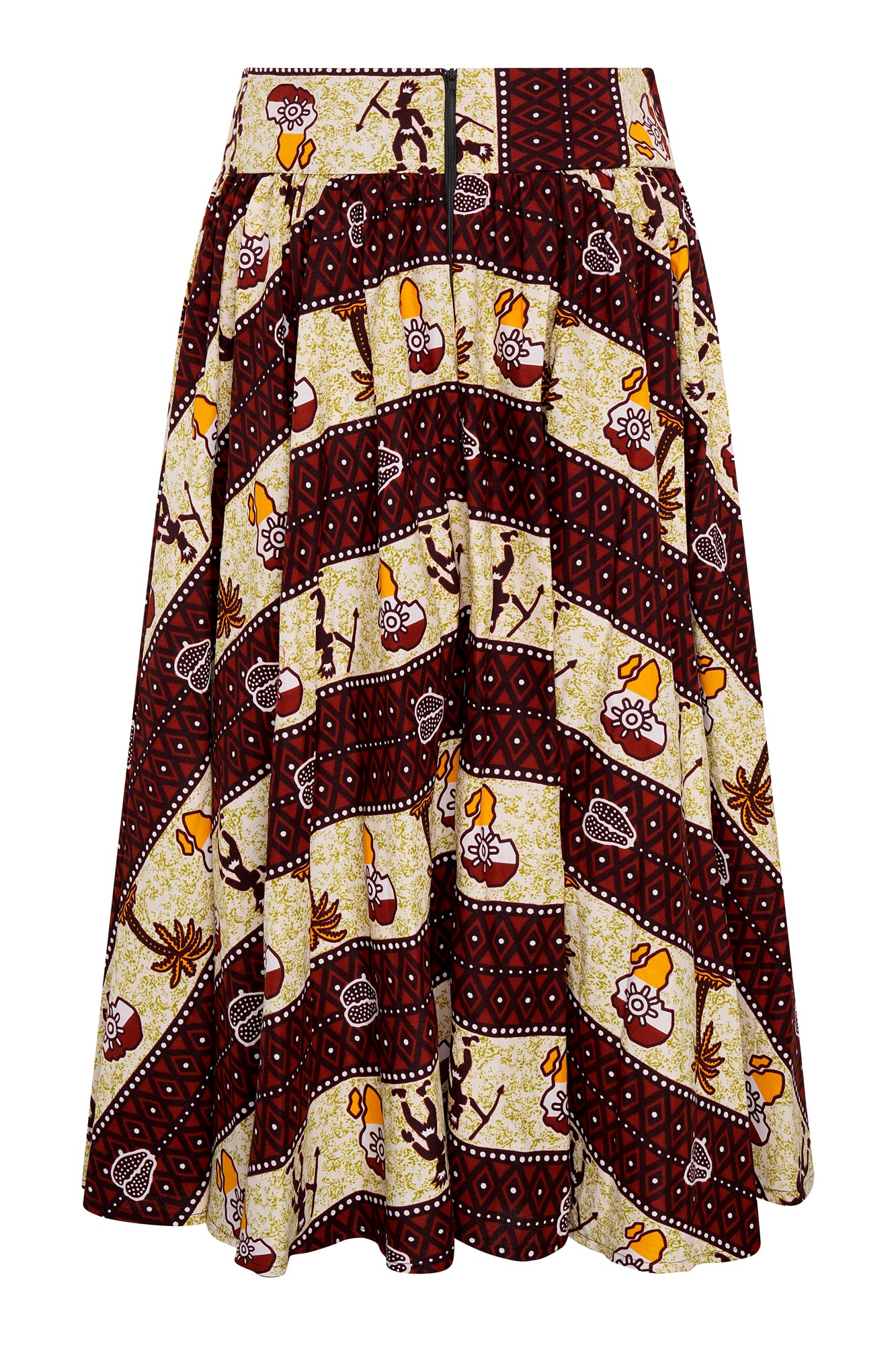 Chic African Wax Print Skirt