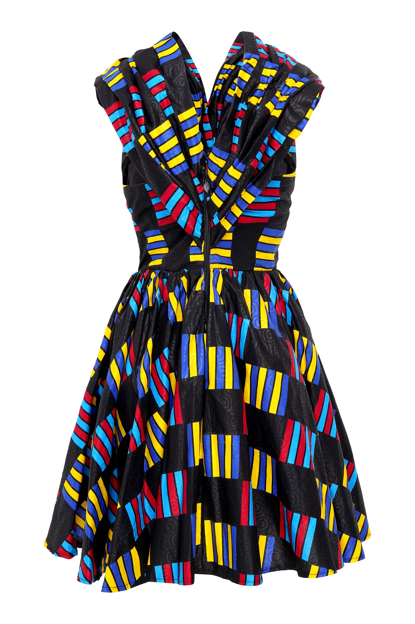 African Wax Print Midi Dress