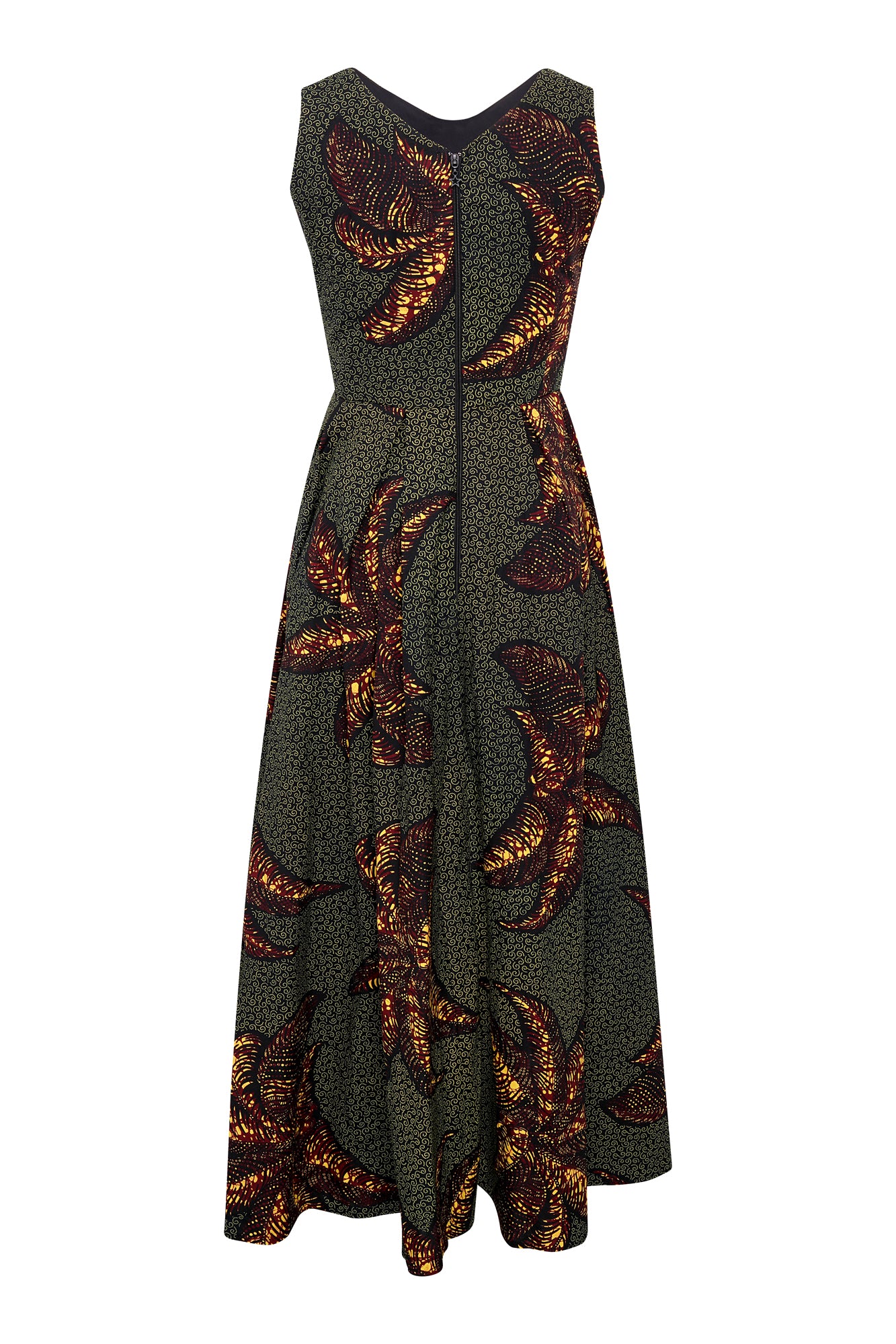 High-Low Hem African Wax Print Dress