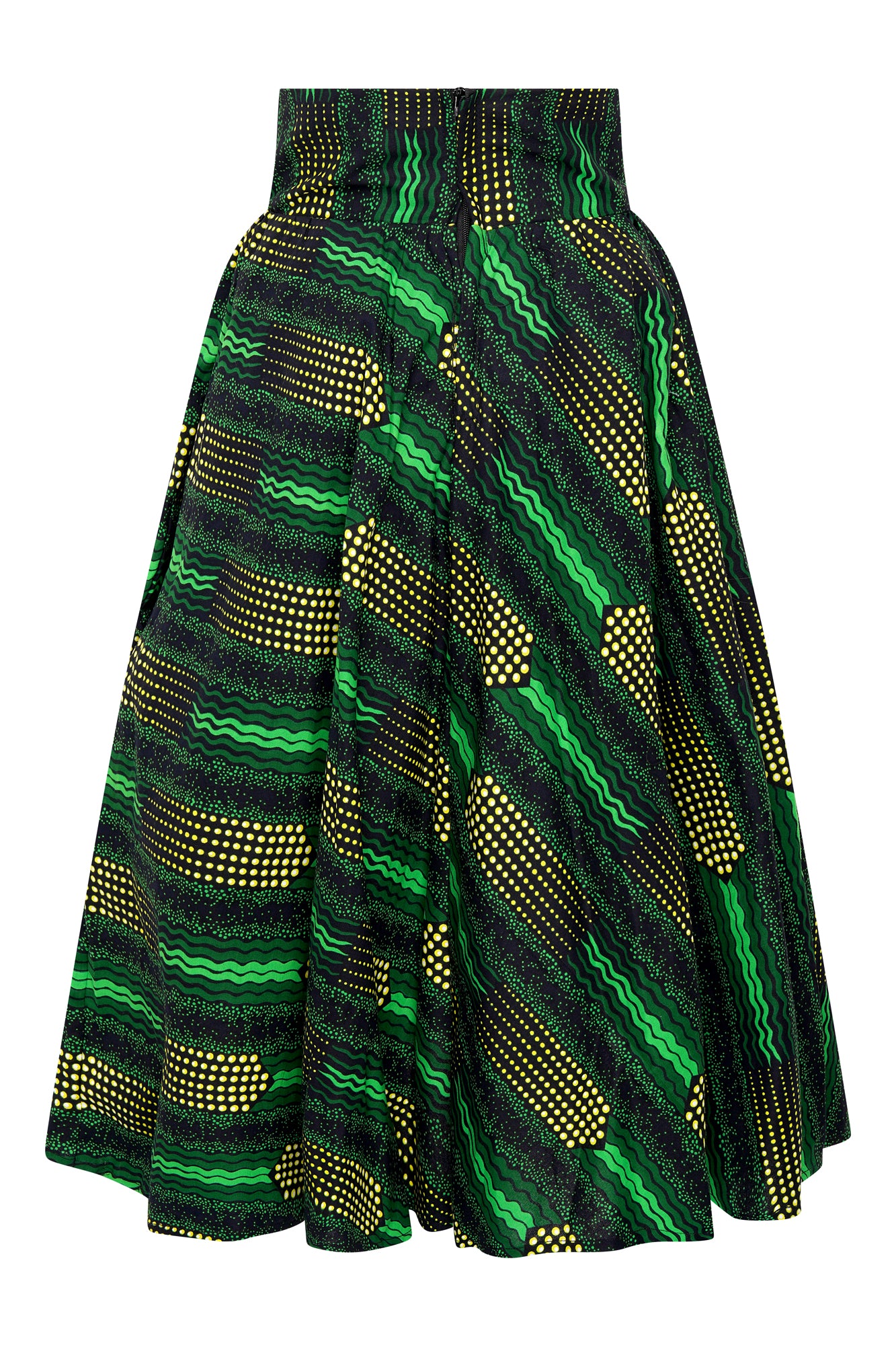 Chic African Wax Print Skirt