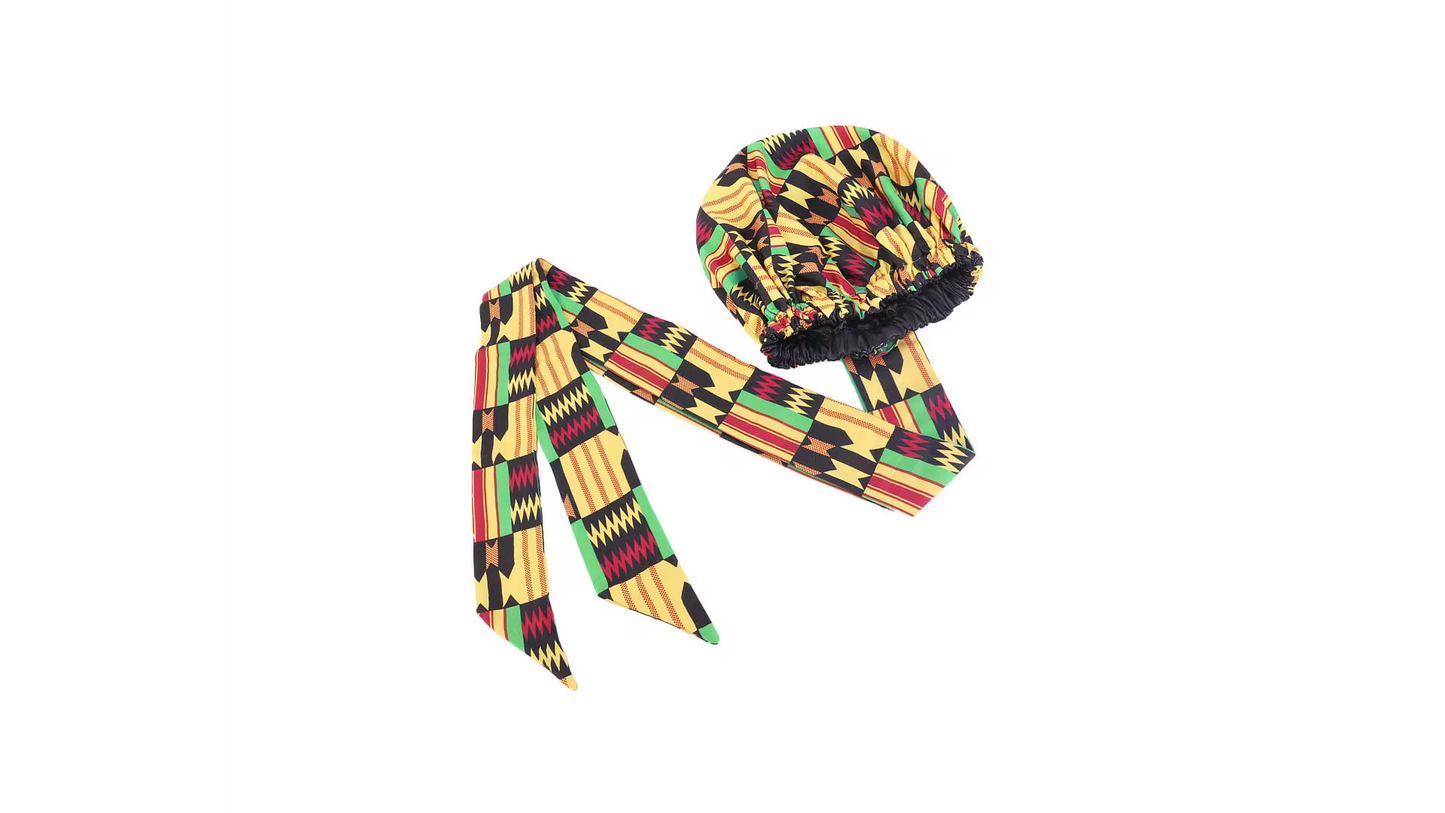 Traditional African Print Hair Bonnet