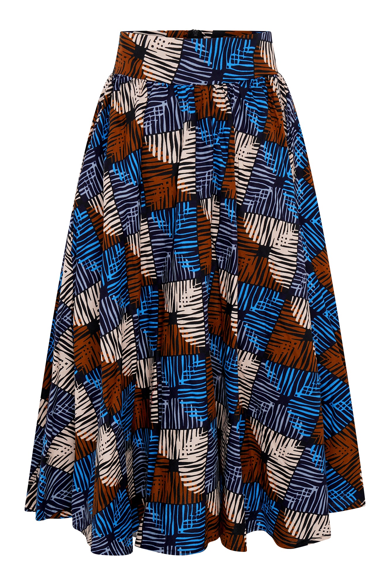 Chic African Wax Print Skirt