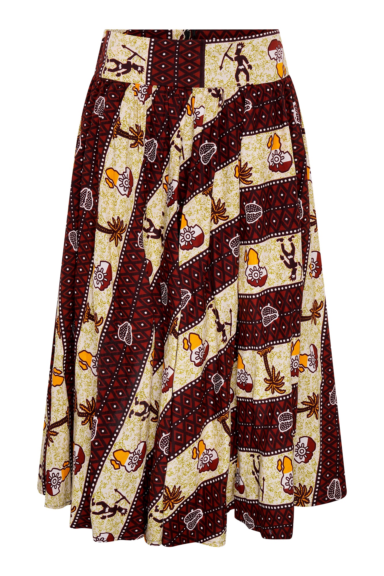 Chic African Wax Print Skirt