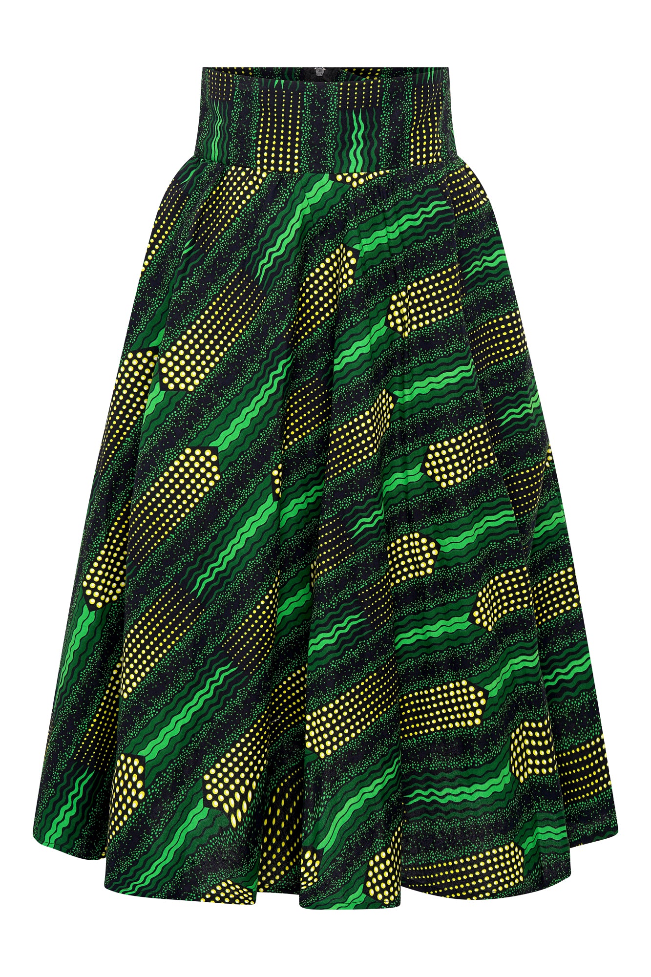 Chic African Wax Print Skirt