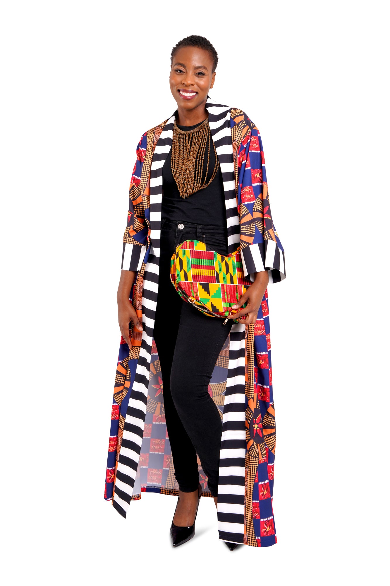 African Print Casual Windbreaker