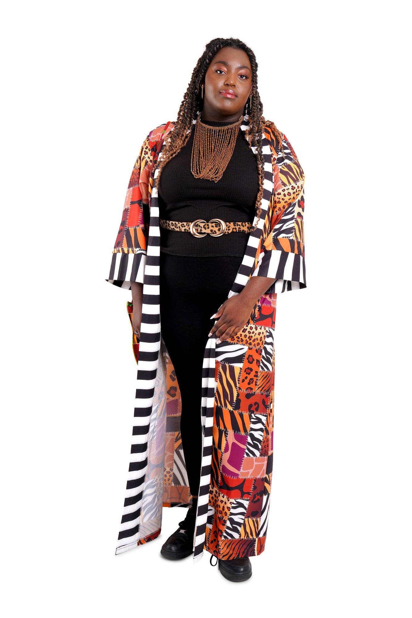 African Print Casual Windbreaker