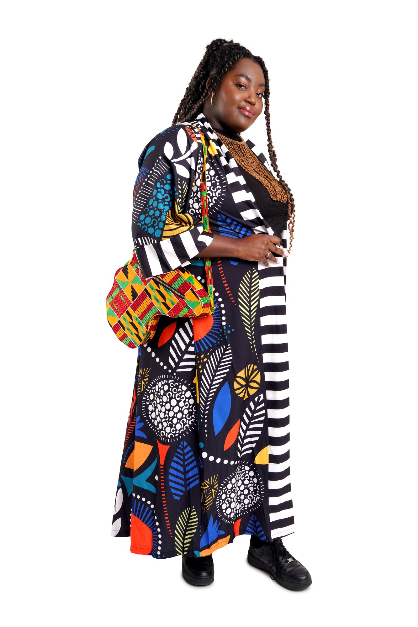 African Print Casual Windbreaker