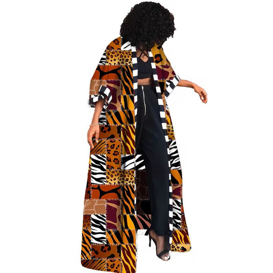 African Print Casual Windbreaker